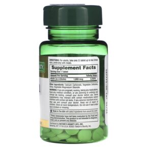 Thực phẩm bổ sung Nature's Bounty Biotin 1.000 mcg 100 Coated Tablets 074312079610