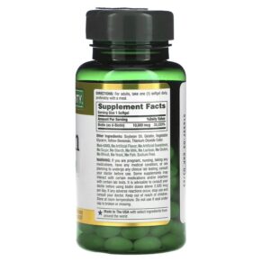 Thực phẩm bổ sung Nature's Bounty Biotin 10.000 mcg 120 Rapid Release Softgels 074312516979