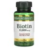 Thực phẩm chức năng Nature's Bounty Biotin 10.000 mcg 120 Rapid Release Softgels 074312516979