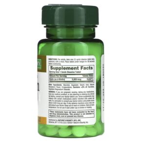 Thực phẩm bổ sung Nature's Bounty Biotin 5.000 mcg 60 Quick Dissolve Tablets 074312589133