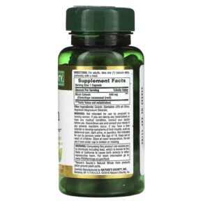 Thực phẩm bổ sung Nature's Bounty Black Cohosh 540 mg 100 Capsules 074312335112
