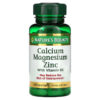 Thực phẩm chức năng Nature's Bounty Calcium Magnesium Zinc with Vitamin D3 100 Coated Caplets 074312042904