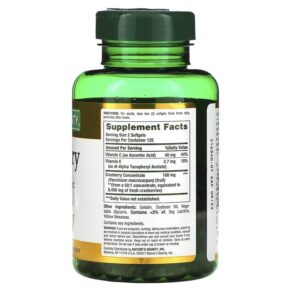 Thực phẩm bổ sung Nature's Bounty Cranberry with Vitamin C 250 Rapid Release Softgels 074312043635