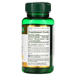 Thực phẩm bổ sung Nature's Bounty D3 250 mcg (10.000 IU) 72 Rapid Release Softgels 074312358739