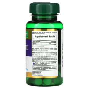 Thực phẩm bổ sung Nature's Bounty Dual Spectrum Melatonin 5 mg 60 Bi-Layer Tablets 074312530982