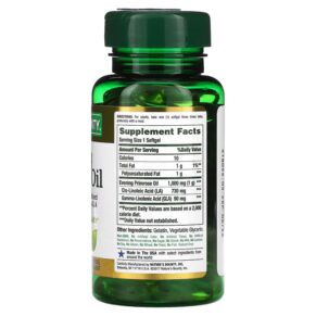 Thực phẩm bổ sung Nature's Bounty Evening Primrose Oil 1.000 mg 60 Rapid Release Softgels 074312073731