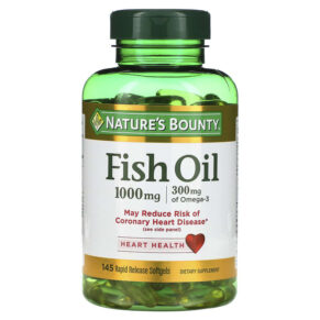 Thực phẩm chức năng Nature's Bounty Fish Oil 1.000 mg 145 Rapid Release Softgels 074312038228