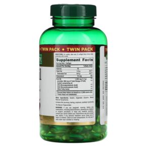 Nature's Bounty Fish Oil Twin Pack 1.200 mg 180 Rapid Release Softgels Each 3 Thực phẩm bổ sung Nature's Bounty Fish Oil Twin Pack 1.200 mg 180 Rapid Release Softgels Each 074312306976