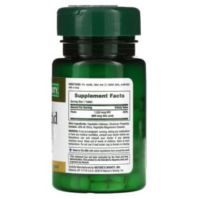 Thực phẩm bổ sung Nature's Bounty Folic Acid 800 mcg 250 Tablets 074312028434