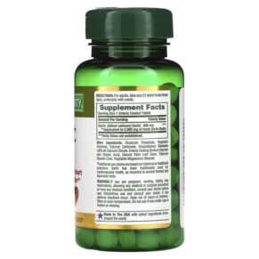 Thực phẩm bổ sung Nature's Bounty Garlic 2.000 mg 120 Coated Tablets 074312416828