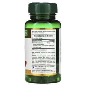Thực phẩm bổ sung Nature's Bounty Garlic Extract 1.000 mg 100 Rapid Release Softgels 074312123269