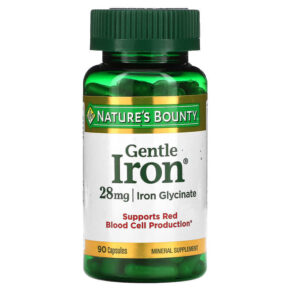 Thực phẩm chức năng Nature's Bounty Gentle Iron 28 mg 90 Capsules 074312016035