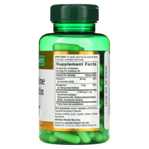Thực phẩm bổ sung Nature's Bounty Glucosamine Chondroitin 110 Capsules 074312002380