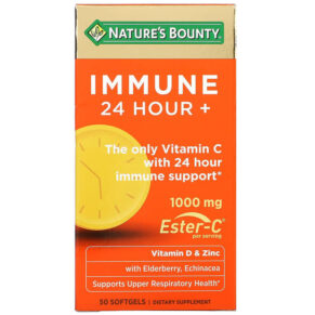 Thực phẩm chức năng Nature's Bounty Immune 24 Hour+ 500 mg 50 Softgels 074312008092