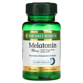 Thực phẩm chức năng Nature's Bounty Melatonin 10 mg 60 Capsules 074312194917