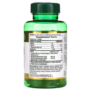 Thực phẩm bổ sung Nature's Bounty Odor-Less Fish Oil 1400 mg 39 Coated Softgels 074312194047