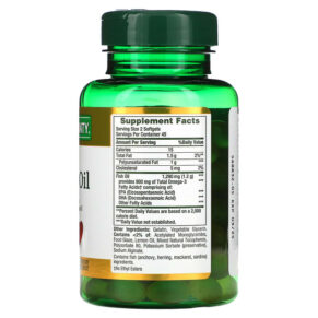 Thực phẩm bổ sung Nature's Bounty Odor-Less Mini Fish Oil 645 mg 90 Mini Coated Softgels 074312186783