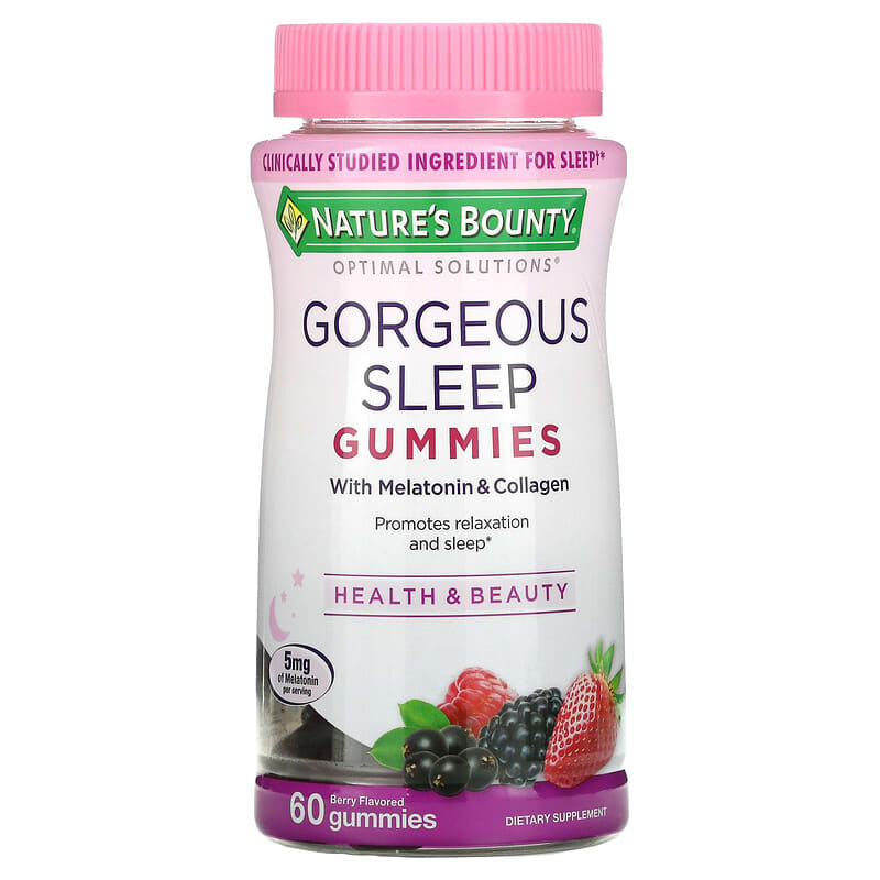 Nature's Bounty Optimal Solutions Gorgeous Sleep Gummies Berry 60 Gummies 8 Thực phẩm chức năng Nature's Bounty Optimal Solutions Gorgeous Sleep Gummies Berry 60 Gummies 074312004896
