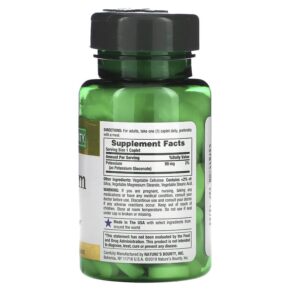 Thực phẩm bổ sung Nature's Bounty Potassium 99 mg 100 Caplets 074312011108