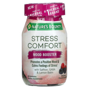 Thực phẩm chức năng Nature's Bounty Stress Comfort Mood Booster Wild Berry 36 Gummies 074312006845