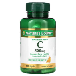 Thực phẩm chức năng Nature's Bounty Time Released Vitamin C 500 mg 100 Capsules 074312047503