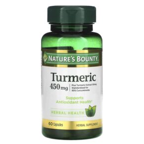 Thực phẩm chức năng Nature's Bounty Turmeric 450 mg 60 Capsules 074312154171