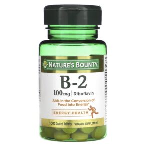 Thực phẩm chức năng Nature's Bounty Vitamin B-2 100 mg 100 Coated Tablets 074312006401