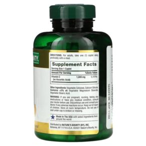 Thực phẩm bổ sung Nature's Bounty Vitamin C 1.000 mg 300 Caplets 074312009938
