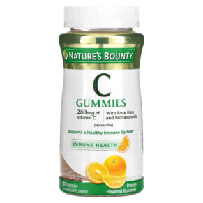 Thực phẩm chức năng Nature's Bounty Vitamin C Gummies Orange Flavored 125 mg 80 Gummies 074312764868
