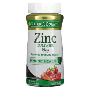 Thực phẩm chức năng Nature's Bounty Zinc Gummies Mixed Berry 30 mg 70 Gummies 074312008221