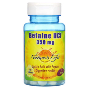 Thực phẩm chức năng Nature's Life Betaine HCL 350 mg 100 Tablets 040647001176