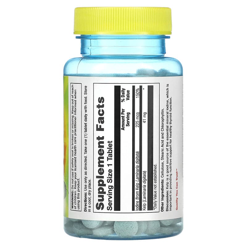 Nature's Life Icelandic Kelp 250 Tablets 2 Thực phẩm bổ sung Nature's Life Icelandic Kelp 250 Tablets 040647002302