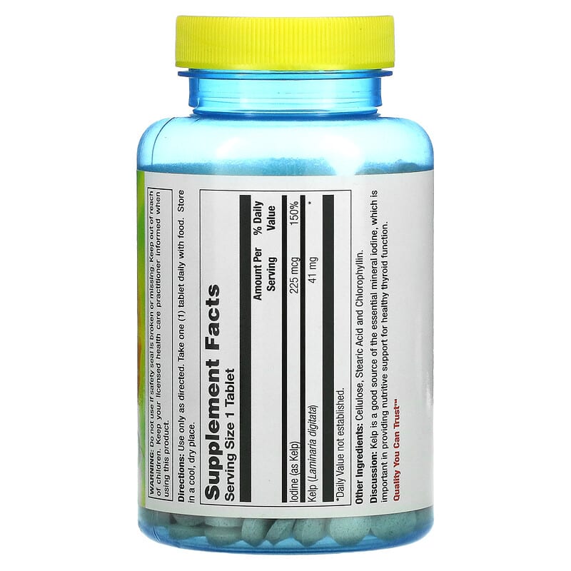 Nature's Life Icelandic Kelp 500 Tablets 2 Thực phẩm bổ sung Nature's Life Icelandic Kelp 500 Tablets 040647002319