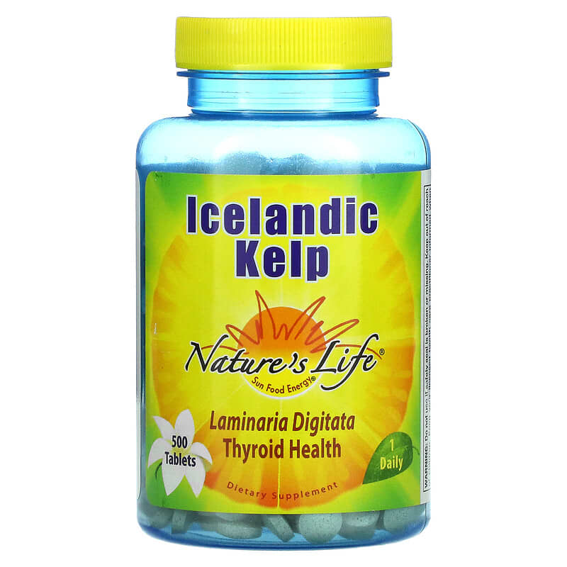 Nature's Life Icelandic Kelp 500 Tablets 8 Thực phẩm chức năng Nature's Life Icelandic Kelp 500 Tablets 040647002319