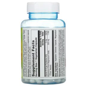 Thực phẩm bổ sung Nature's Life Magnesium 500 mg 100 Vegetarian Capsules 040647004375