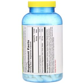 Thực phẩm bổ sung Nature's Life Magnesium 500 mg 250 Vegetarian Capsules 040647004382