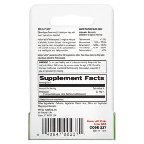Thực phẩm bổ sung Nature's Life Policosanol 23 mg 60 Mini-Tablets 040647002371