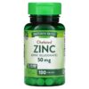 Thực phẩm chức năng Nature's Truth Chelated Zinc 50 mg 100 Tablets 840093101532