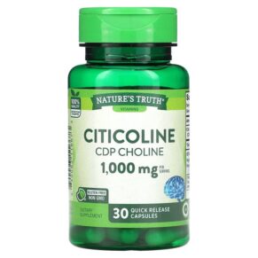 Thực phẩm chức năng Nature's Truth Citicoline CDP Choline 1.000 mg 30 Quick Release Capsules 840093116673