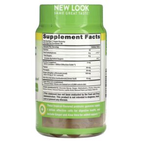 Thực phẩm bổ sung Nature's Truth Digestive Aid Gummies Natural Tropical 50 Vegan Gummies 840093115379