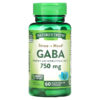 Thực phẩm chức năng Nature's Truth Gaba Gamma Aminobutyric Acid 750 mg 60 Quick Release Capsules 840093113870