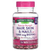 Thực phẩm chức năng Nature's Truth Hair Skin & Nails with Biotin 5.000 mcg 165 Rapid Release Liquid Softgels 840093102119