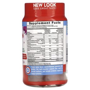 Thực phẩm bổ sung Nature's Truth Just 4 Kidz Multivitamin + Probiotic Natural Berry Punch 60 Vegetarian Gummies 840093115386