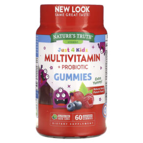 Thực phẩm chức năng Nature's Truth Just 4 Kidz Multivitamin + Probiotic Natural Berry Punch 60 Vegetarian Gummies 840093115386