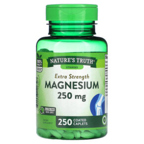 Thực phẩm chức năng Nature's Truth Magnesium Extra Strength 250 mg 250 Coated Caplets 840093120328