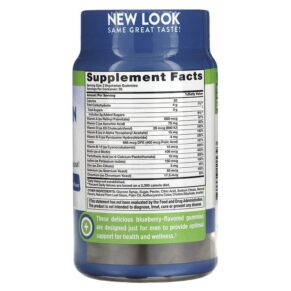 Thực phẩm bổ sung Nature's Truth Men's Multivitamin + B-12 D3 Zinc Natural Blueberry 70 Vegetarian Gummies 840093115393