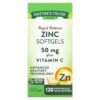Thực phẩm chức năng Nature's Truth Rapid Release Zinc Plus Vitamin C 50 mg 120 Rapid Release Liquid Softgels 840093115416