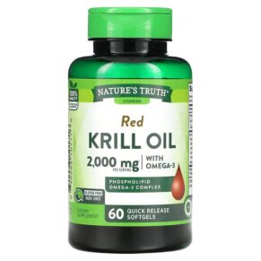 Thực phẩm chức năng Nature's Truth Red Krill Oil with Omega-3 2.000 mg 60 Quick Release Softgels 840093101716