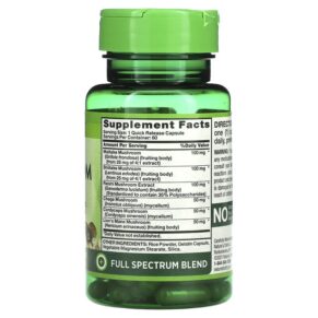 Thực phẩm bổ sung Nature's Truth Super 6 Mushroom Complex 60 Quick Release Capsules 840093112248