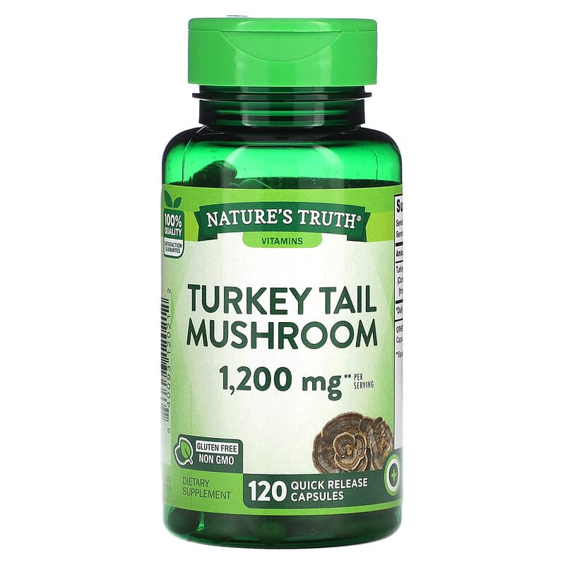 Nature's Truth Turkey Tail Mushroom 600 mg 120 Quick Release Capsules 8 Thực phẩm chức năng Nature's Truth Turkey Tail Mushroom 600 mg 120 Quick Release Capsules 840093120212